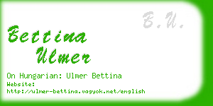 bettina ulmer business card